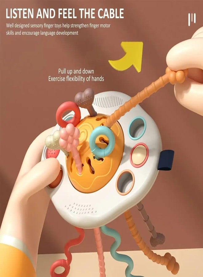 Cable World Pull String Toy - Montessori Toys for 1 Year Old Boy, Toddler Fidget Sensory Airplane Travel Toys for Toddlers 1-3 - Toddler Stocking Stuffers One Year Old Boy Birthday Gift - Image 2